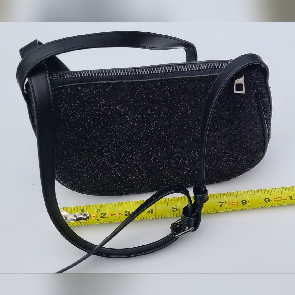 A new day Black purse‎ with hard glitter sparkles